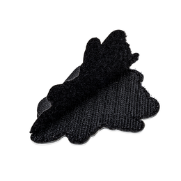 Back-view Image of Slav Squat Morale Patch, Front-facing to show raised PVC Rubber contours.
