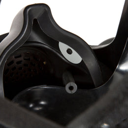 Inside of the CM-6M tactical gas mask