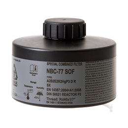 Label for the NBC-77 SOF CBRN Gas mask filter