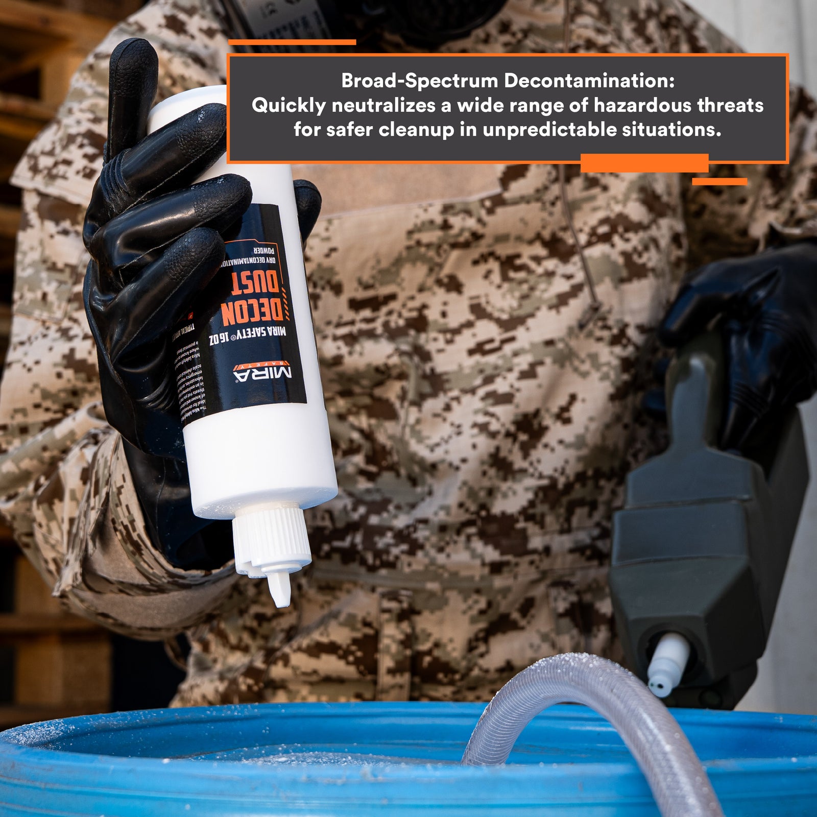 DeconDust™ Dry Decontamination Powder – Rapid, Water-Free Chemical Neutralizer