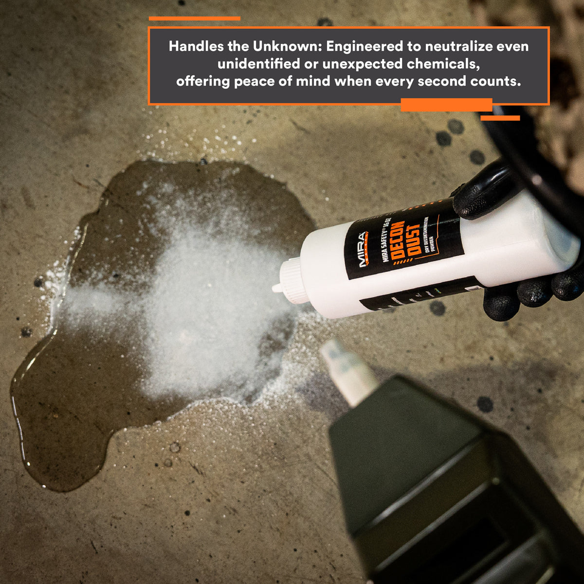 DeconDust™ Dry Decontamination Powder – Rapid, Water-Free Chemical Neutralizer