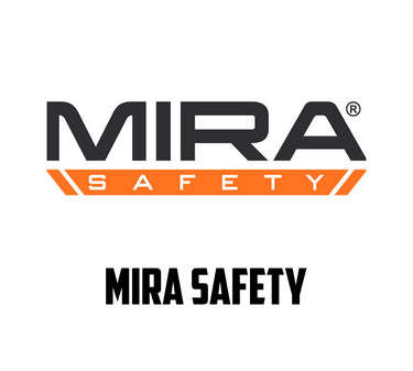 MIRA Safety logo with black and orange design on a white background