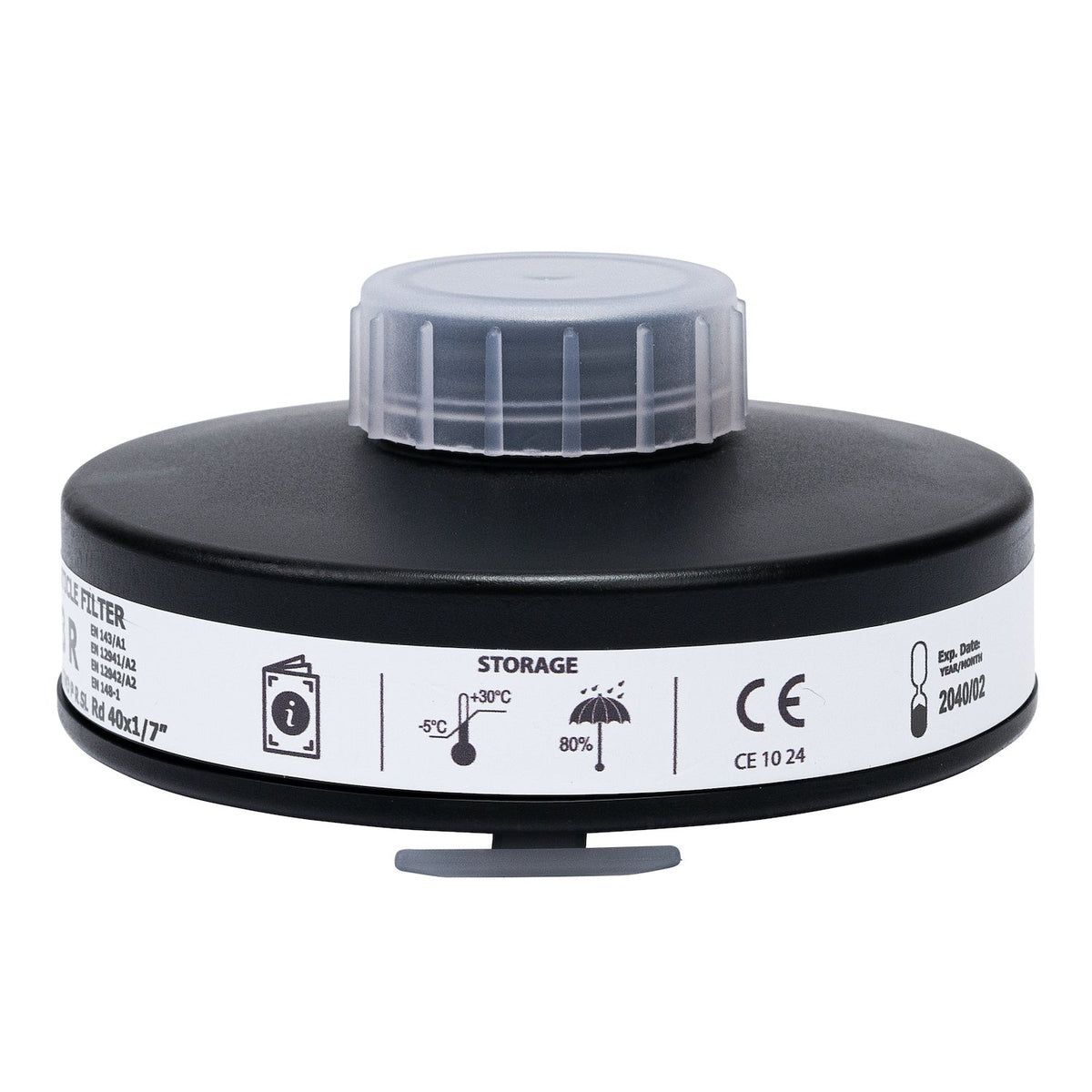 Side view of the ParticleMax P3 Respirator Filter