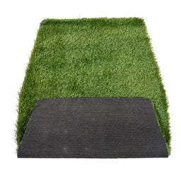 Top view of the artificial grass of the CBRN Animal Ark Dog Gas Mask 