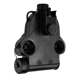 MIRA Safety powered air purify respirator (PAPR) three quarter view with battery compartment 